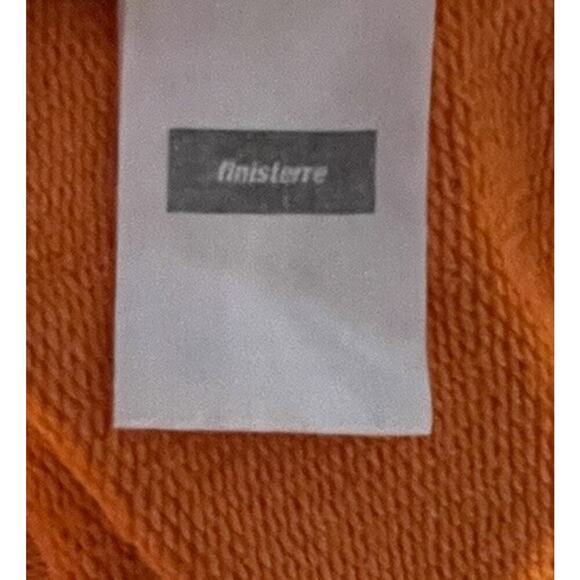 Tinisterre Mens Bright Orange Sweater Pullover Size Medium Comfy Sweatshirt - Picture 7 of 8